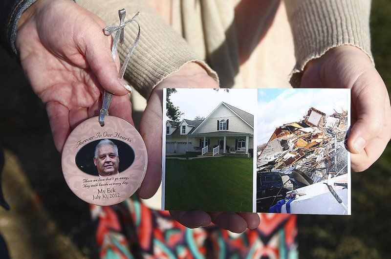'It was the house that my husband had built, and it was gone'